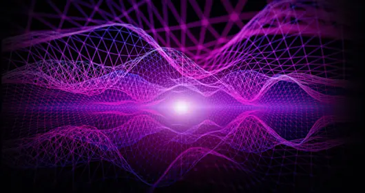 abstract wireframe landscape